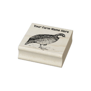 Tampons Encreurs Timbre de ferme à caille Bobwhite personnalisé