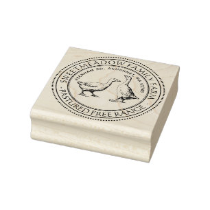 Tampons Encreurs Timbre de ferme de carton d'oeuf de canard vintage