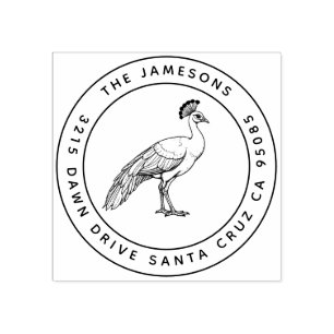 Tampons Encreurs Timbre de la famille des paons – Rayonnement royal