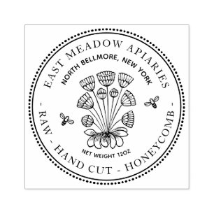 Tampons Encreurs Timbre de la marguerite vintage et de l'abeille