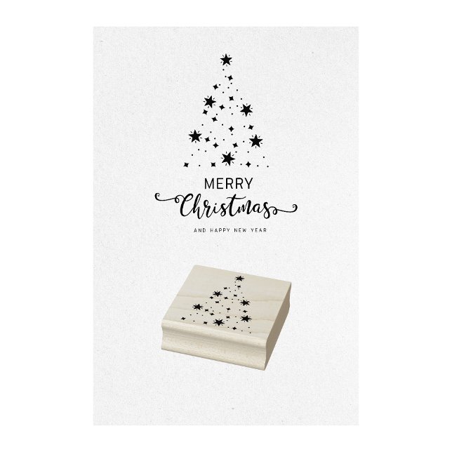 Tampons Encreurs Timbre de l'arbre de Noël (Christmas Star Tree Stamp Stamp)