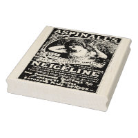 Timbre de Lotion Vintage et d'Art en caoutchouc d'