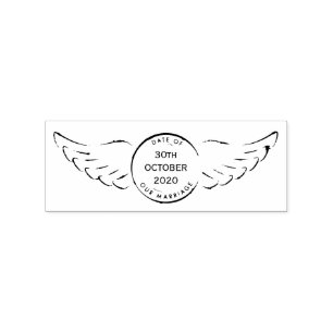 Tampons Encreurs Timbre de mariage de destination vintage