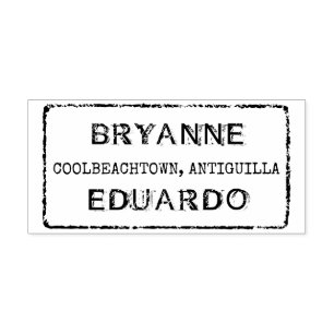 Tampons Encreurs Timbre de passeport Faux de mariage de destination