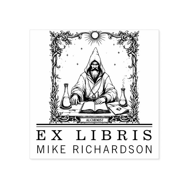 Tampons Encreurs Timbre de plaque médiévale alchimiste (Impression)