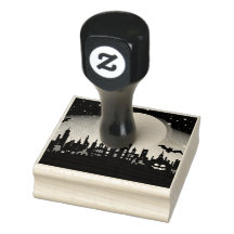 Timbre d'encre éffrayant Halloween