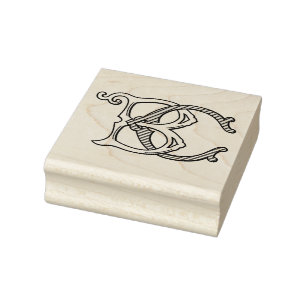 Tampons Encreurs Timbre d'encre en caoutchouc BC Monogram CB