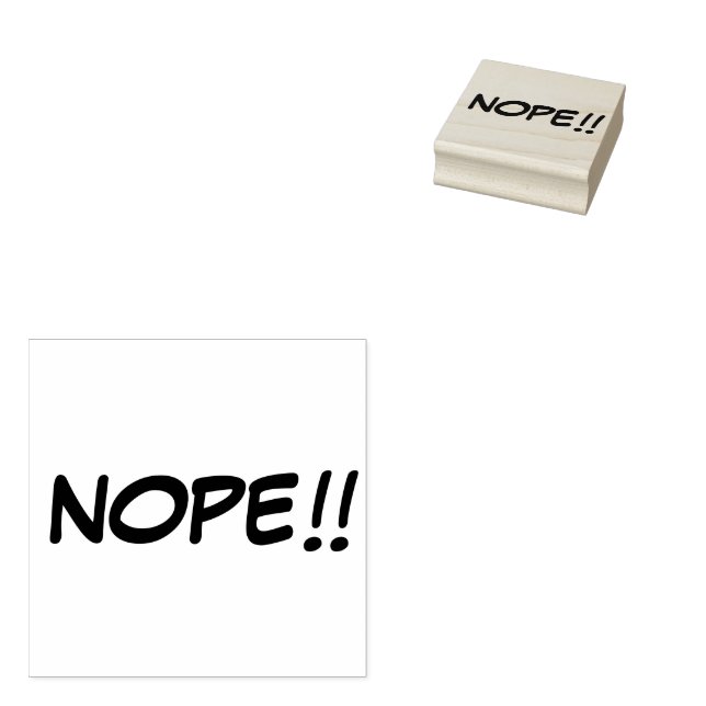 Tampons Encreurs Timbre d'encre "NOPE" (Tamponné)