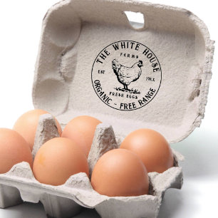 Tampons Encreurs Timbre des oeufs frais de ferme   Carton d'oeuf pe