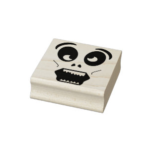 Tampons Encreurs Timbre d'illustration de visage effrayant