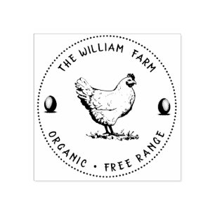 Tampons Encreurs Timbre d'oeuf Vintage personnalisé