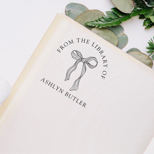 Tampons Encreurs Timbre du livre de bibliothèque personnelle Cute B (Créateur téléchargé)