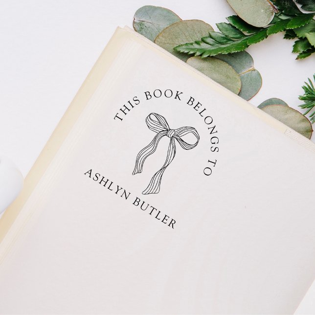 Tampons Encreurs Timbre du livre de bibliothèque personnelle Cute B (Créateur téléchargé)