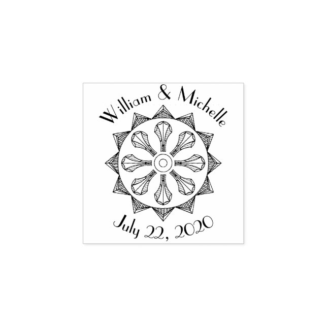 Tampons Encreurs Timbre en bois Art déco Swanky (Impression)