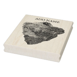 Tampons Encreurs Timbre en bois d'érable à coque personnalisé