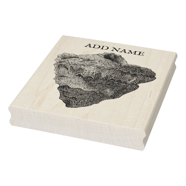 Tampons Encreurs Timbre en bois d'érable à coque personnalisé (Tampon)