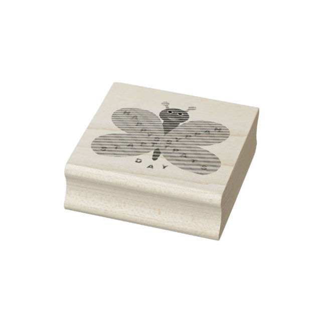 Tampons Encreurs Timbre en bois papillon de la Saint-Patrick (Tampon)