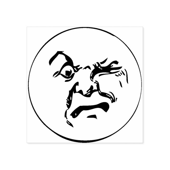 Tampons Encreurs Timbre en caoutchouc à visage de lune (Impression)