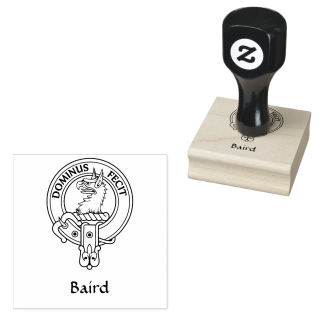 Tampons Encreurs Timbre en caoutchouc Clan Baird Crest (Tamponné)