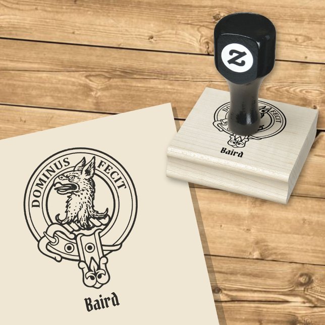 Tampons Encreurs Timbre en caoutchouc Clan Baird Crest (Créateur téléchargé)