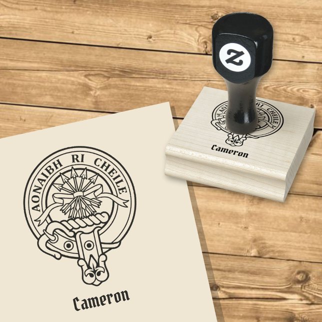 Tampons Encreurs Timbre en caoutchouc Clan Cameron Crest (Créateur téléchargé)