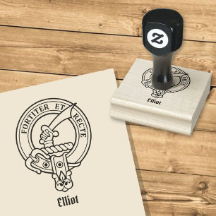Tampons Encreurs Timbre en caoutchouc Clan Elliot Crest