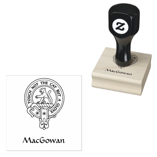 Tampons Encreurs Timbre en caoutchouc Clan MacGowan Crest (Tamponné)