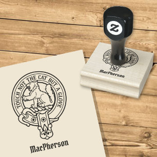 Tampons Encreurs Timbre en caoutchouc Clan MacPherson Crest