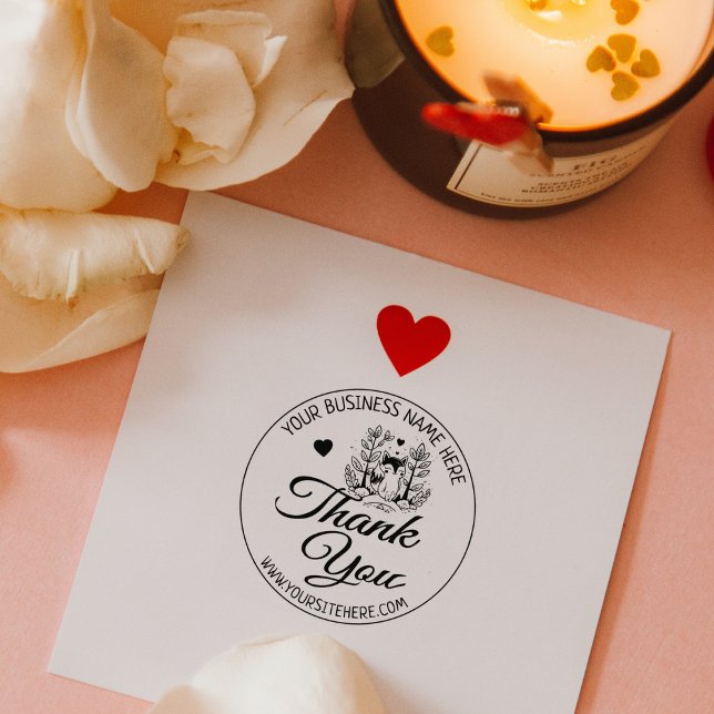 Tampons Encreurs Timbre En Caoutchouc Cute Fox Custom Business Merc (Créateur téléchargé)