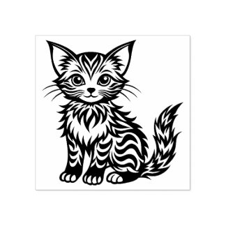 Tampons Encreurs Timbre en caoutchouc Cute Kitten
