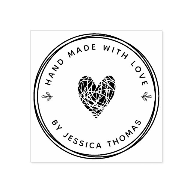 Tampons Encreurs Timbre en caoutchouc d'amour artisanal (Impression)