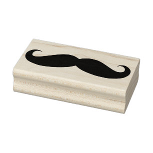 Tampons Encreurs Timbre en caoutchouc d'art de moustache vintage