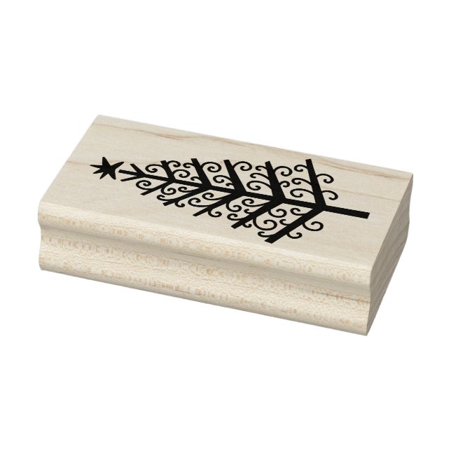 Tampons Encreurs Timbre en caoutchouc de bois de Noël Silencieuseme (Tampon)