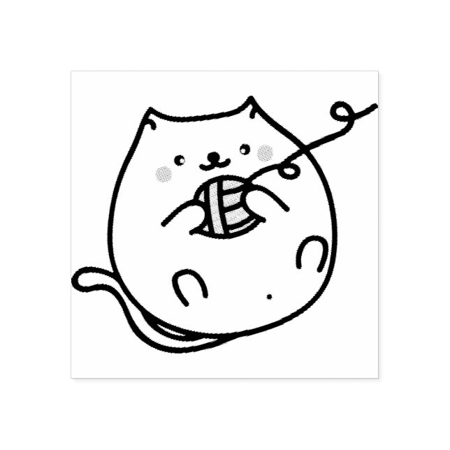 Tampons Encreurs Timbre en caoutchouc de chat mou (Impression)