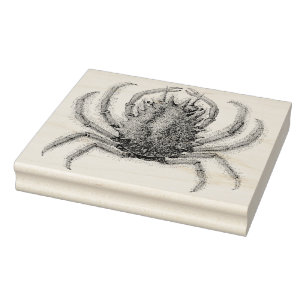 Tampons Encreurs Timbre en caoutchouc de crabe vintage