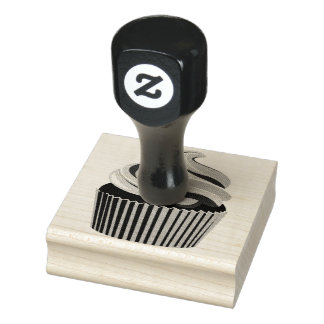 Tampons Encreurs Timbre en caoutchouc de Cupcake par Warrior_Wares_