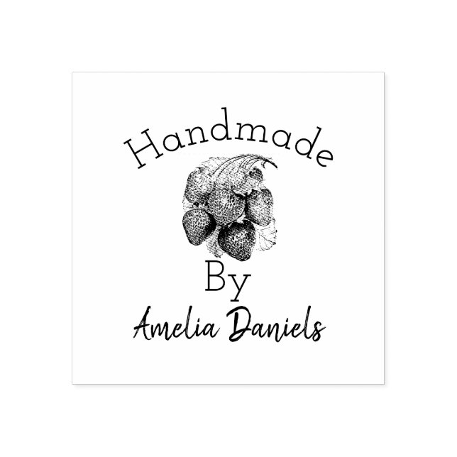 Tampons Encreurs Timbre en caoutchouc de fraise d'été Luscieux (Impression)