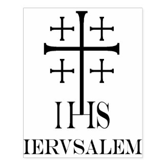 Tampons Encreurs Timbre en caoutchouc de Jérusalem IHS
