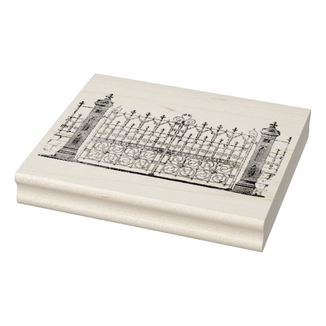 Tampons Encreurs Timbre en caoutchouc de la porte en fer forgé vint (Tampon)