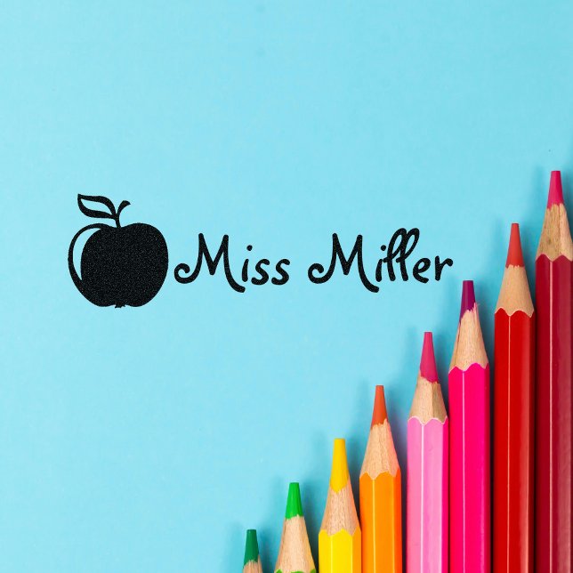 Tampons Encreurs Timbre en caoutchouc de l'enseignant personnalisé  (Créateur téléchargé)