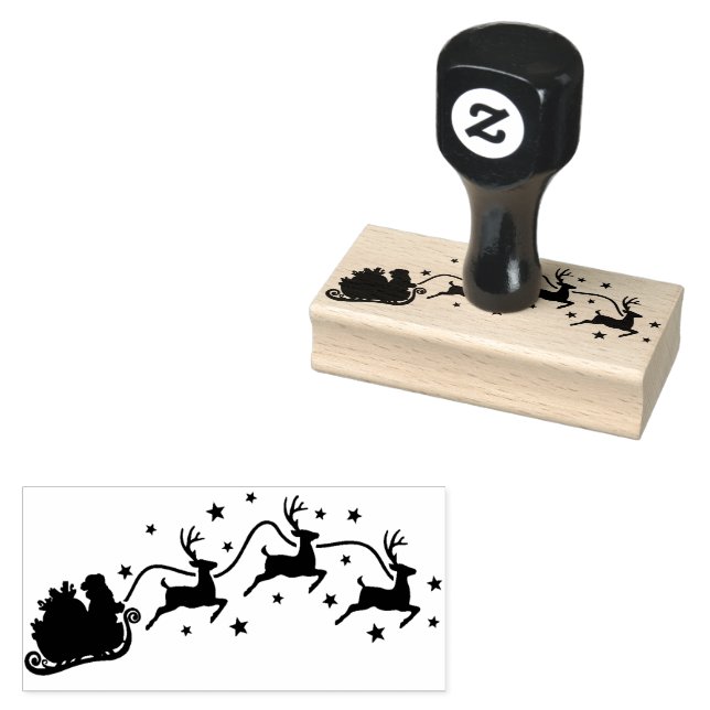 Tampons Encreurs Timbre en caoutchouc de Noël de père Noël (Tamponné)