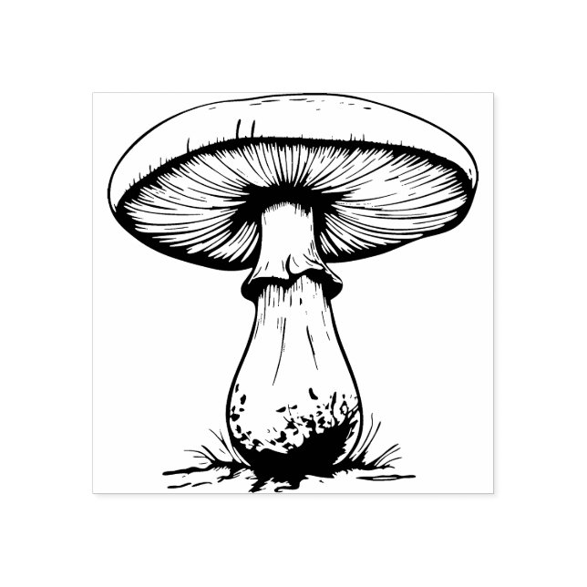 Tampons Encreurs Timbre en caoutchouc des champignons (Impression)