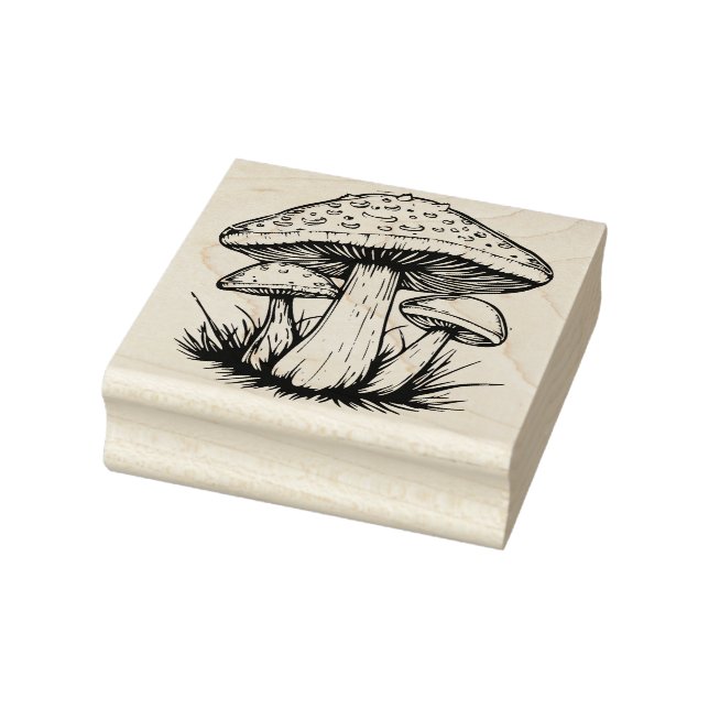 Tampons Encreurs Timbre en caoutchouc des champignons (Tampon)