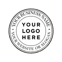 Timbre en caoutchouc du logo d'entreprise personna