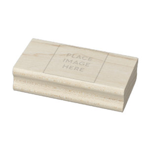Tampons Encreurs Timbre en caoutchouc en bois 1,5 po x 3 po