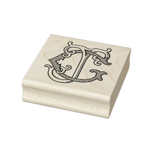 Tampons Encreurs Timbre en caoutchouc GJ Monogram JG