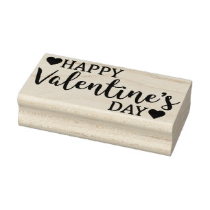 Tampons Encreurs Timbre en caoutchouc Heureuse Sainte-Valentin