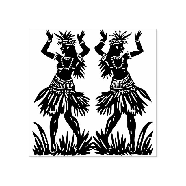 Tampons Encreurs Timbre en caoutchouc Hula Dancer (Impression)