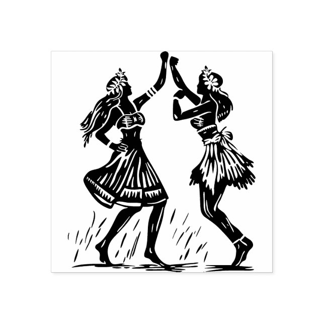 Tampons Encreurs Timbre en caoutchouc Hula Dancer (Impression)