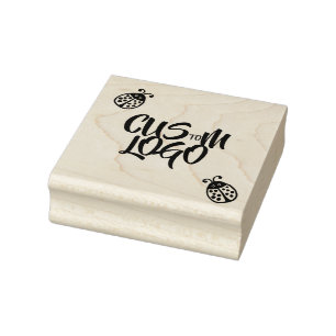 Tampons Encreurs Timbre en caoutchouc Ladybug sur logo personnalisé